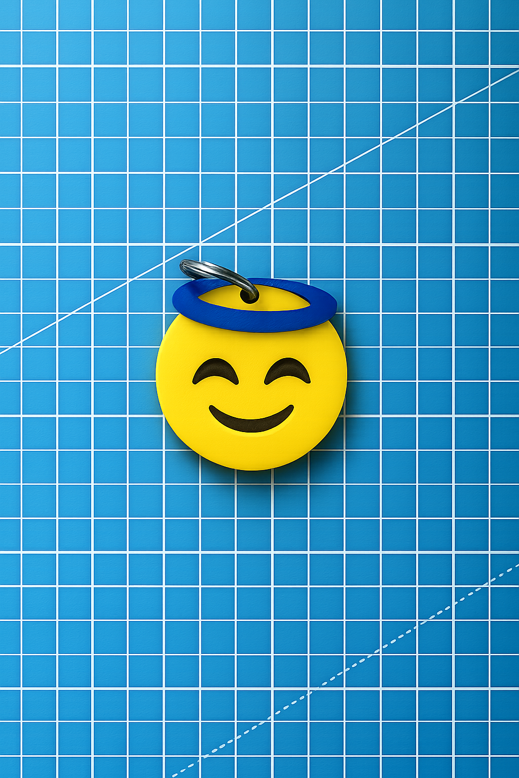 Halo Emoji Keyring