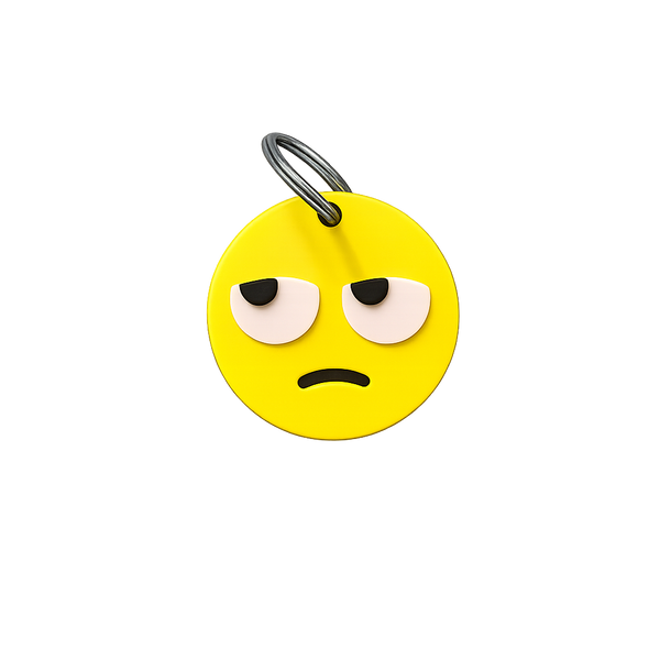Eye Roll Emoji Keyring