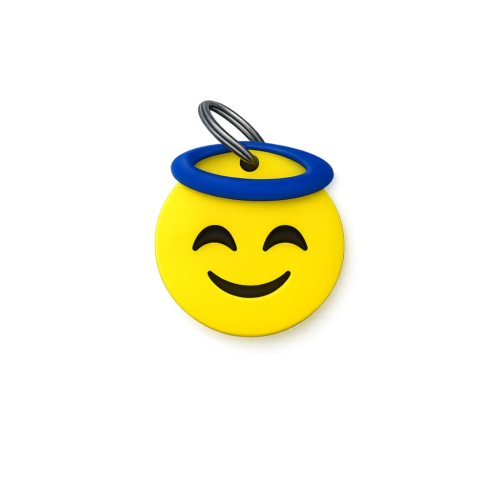 Halo Emoji Keyring