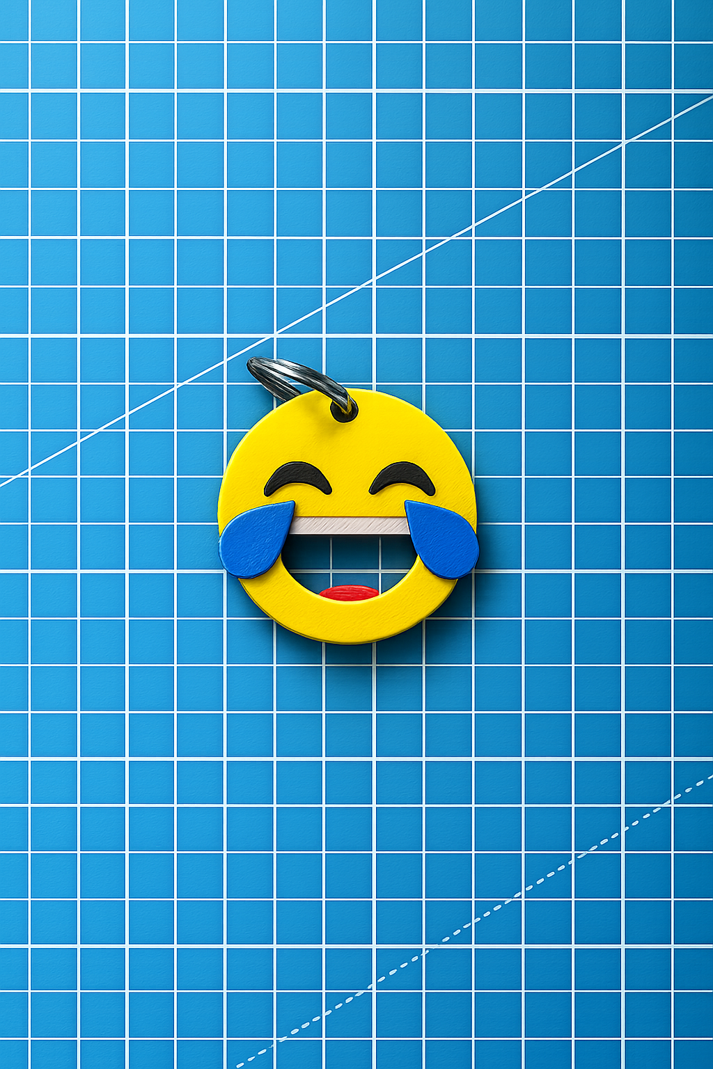 Tears of Joy Emoji Keyring