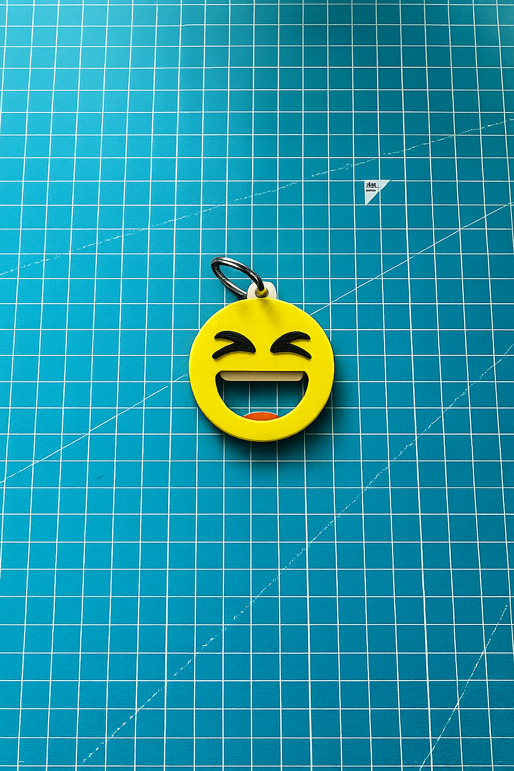 Grinning Squinting Emoji Keyring