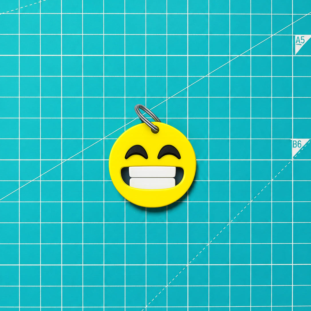Wide Smile Emoji Keyring