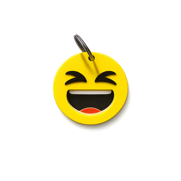 Grinning Squinting Emoji Keyring