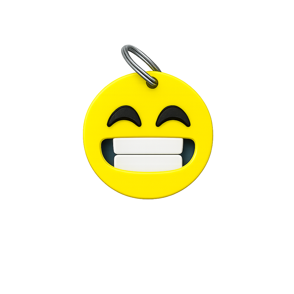 Wide Smile Emoji Keyring