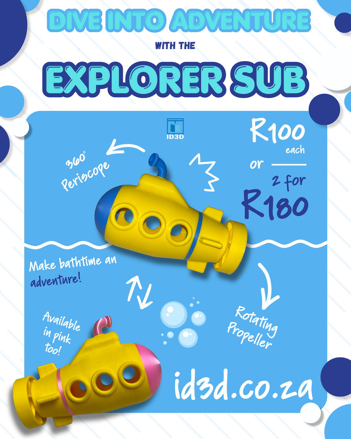 Explorer Sub – Bathtime Submarine