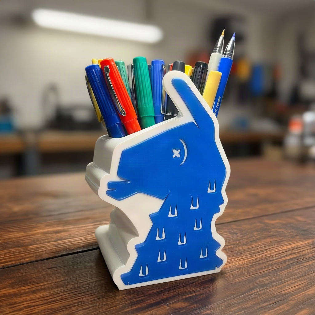 3D Printed Llama Pen & Stationery Holder